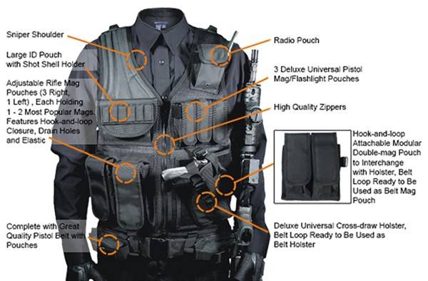 UTG TACTICAL VEST V547 BLACK - Image 6