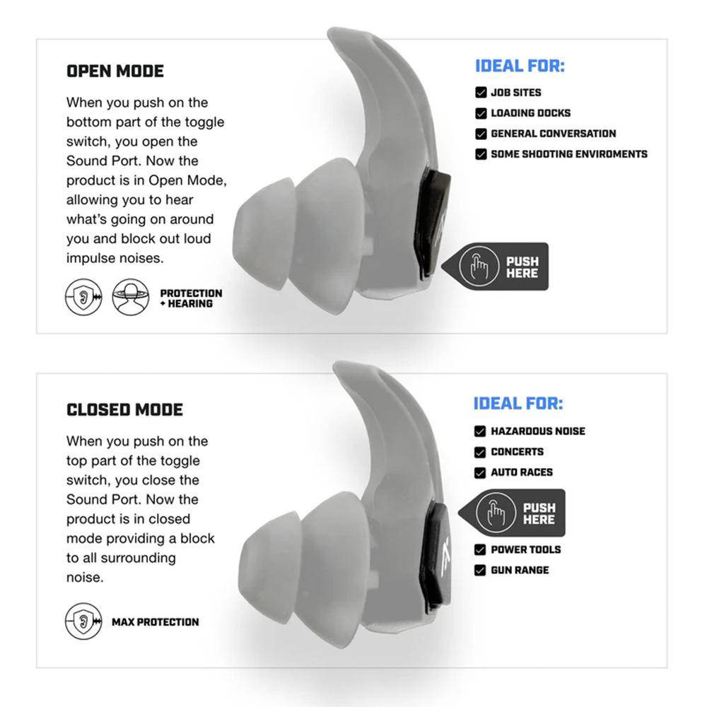 Axil X30i Passive Ear Plugs 13-31dB Blaze - Image 4