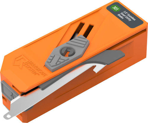 Outdoor Edge 3.0" Drop-Point Blade Dispenser Stainless 12 Blades - Image 5
