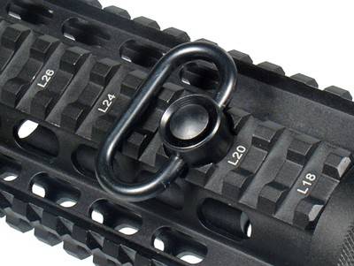 UTG BUTTON QD SLING SWIVEL 1.38" BLK - Image 6