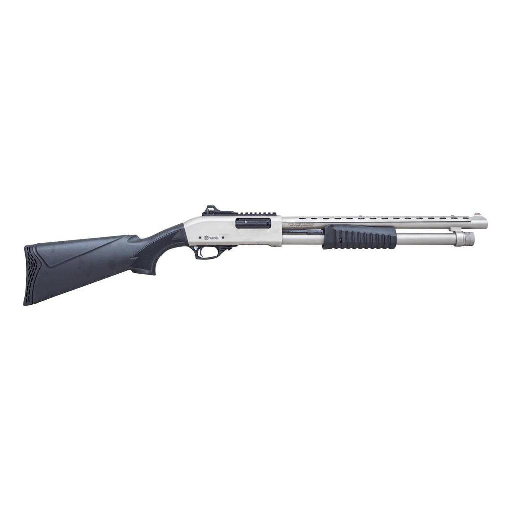 Citadel Mariner Shotgun 12ga 3" Chamber 4rd Capacity 18.5" Barrel Synthetic Stock Nickel Finish