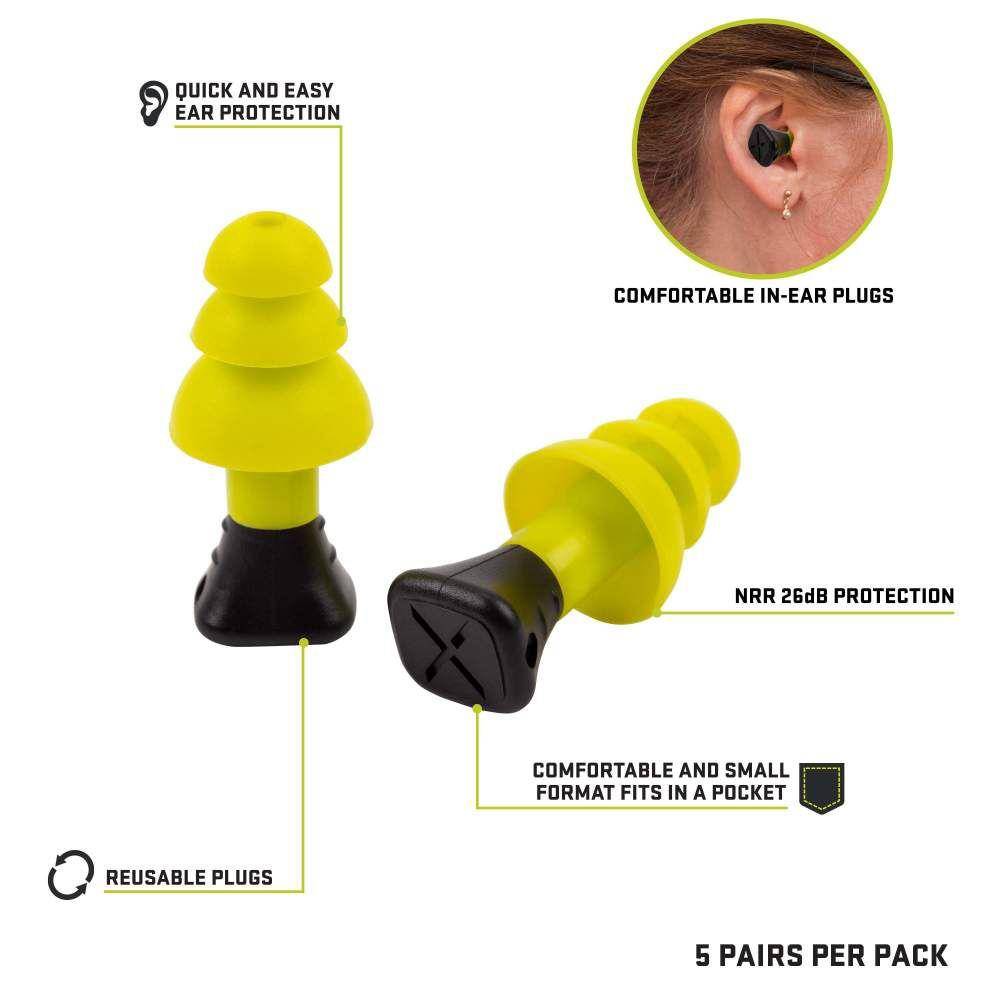 Allen ULTRX Silicone Ear Plugs 26dB Yellow 5 Pairs - Image 3