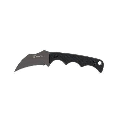 Smith & Wesson H.R.T. Karambit Neck Fixed Knife 2" Cleaver Blade Black with Nylon Sheath