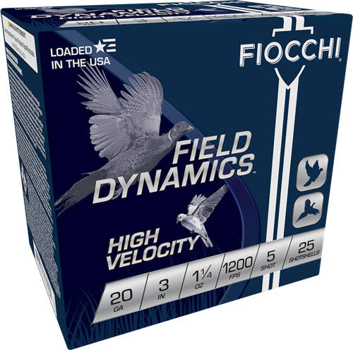 Fiocchi Field Dynamics Shotshells 20 ga 3" 1-1/4oz 1200fps #5 25/ct - Image 2