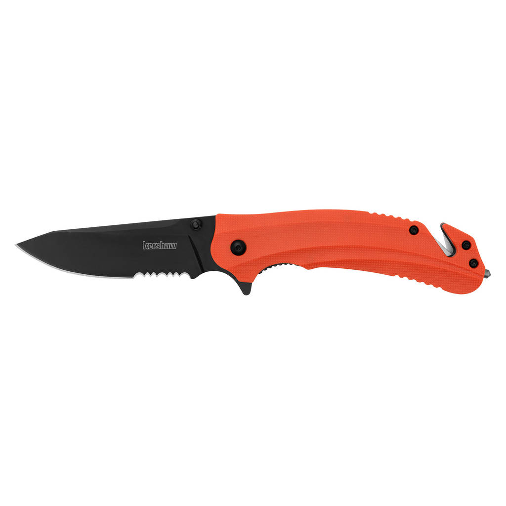 KERSHAW BARRICADE SRTD 3.5" ORG/BLK