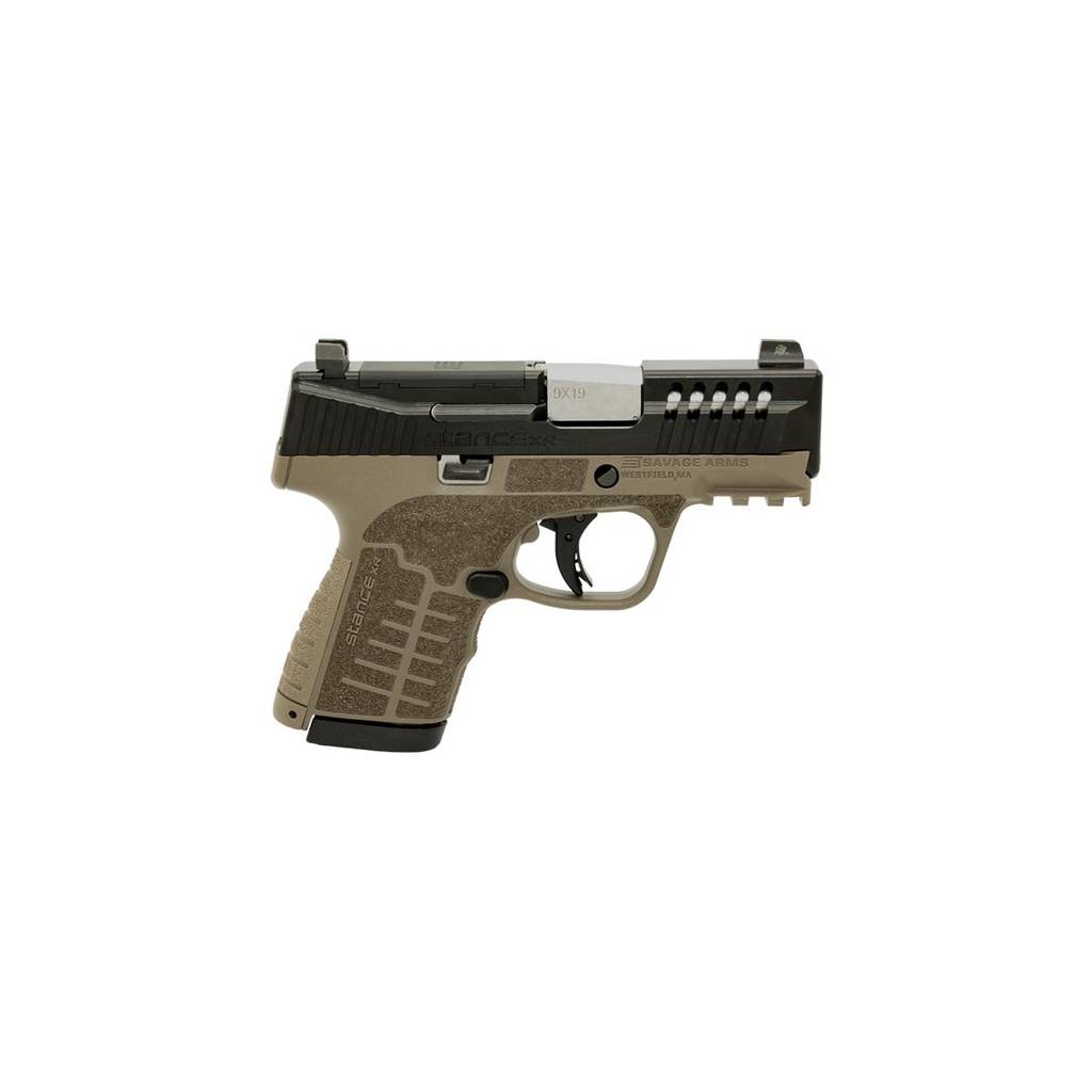 Savage Stance XR MC9 Handgun 9mm Luger 10(1)rd Magazines 3.2" Barrel FDE Night Sights No Safety - DEMO