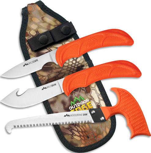 Outdoor Edge WildGuide 3-Piece Field Dressing Combo with Caping Knife/Skinner/Saw - Image 7