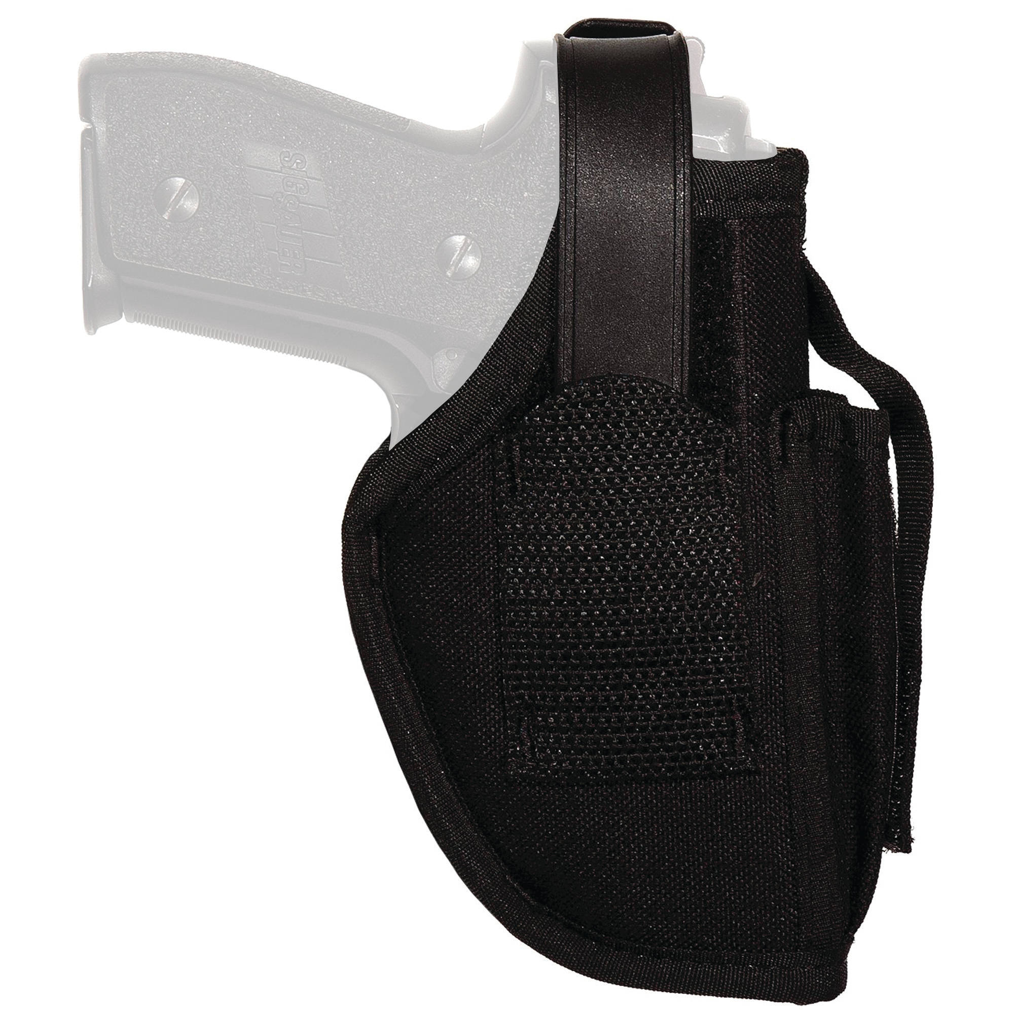 Uncle Mike's Sidekick IWB/OWB Holster with Mag Pouch Size 16 Kodra Black Ambi - Image 2