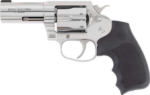 Colt King Cobra Stainless Handgun .357 Mag 6rd Capacity 3" Barrel Enhanced Hogue Rubber Grip - Image 3