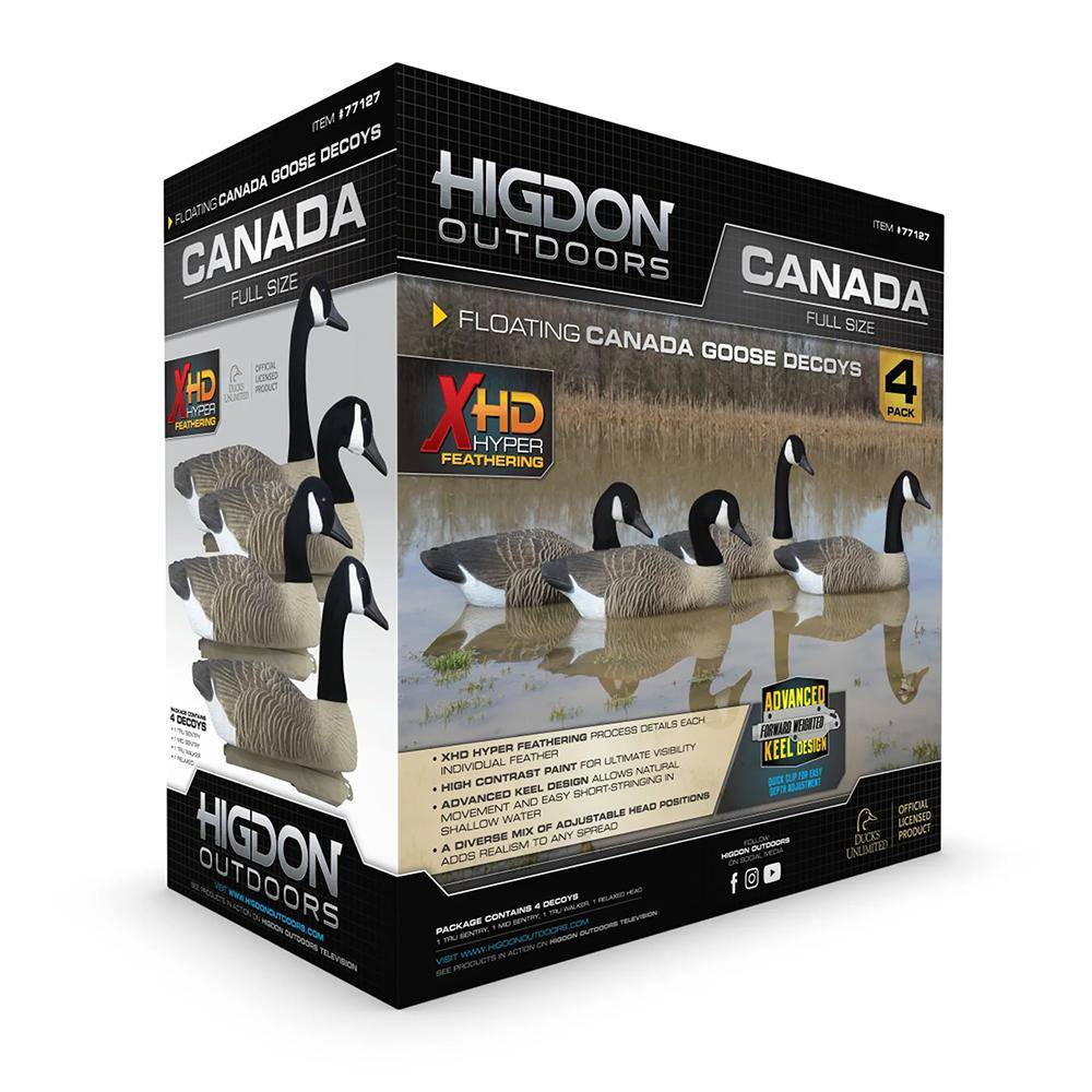 Higdon Full-Size Canada Goose Floater Decoys 4/ct - Image 3