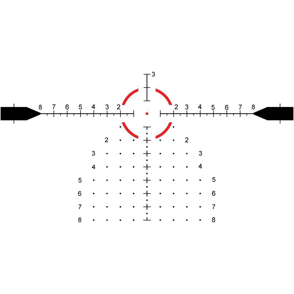 EOTech Vudu Rifle Scope Package 4-12x36 36mm FFP MR5 Black with EFLX and Ring Mount - Image 6