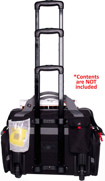 G-Outdoors Rolling Range Bag- with Telescoping Handle-Black - Image 3