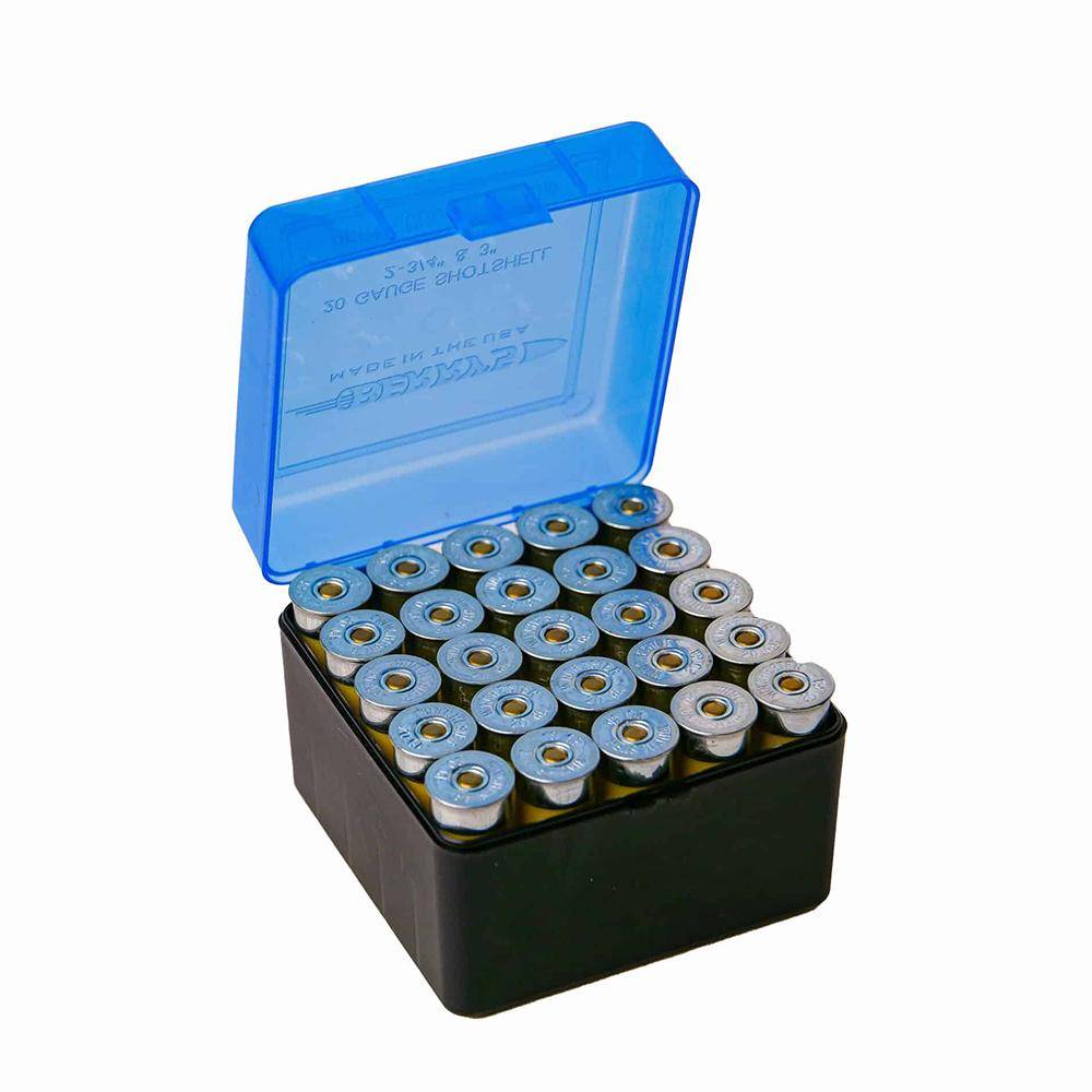Berry's Shot Shell Ammo Box 12 ga 3" 25rd Blue/Black - Image 2