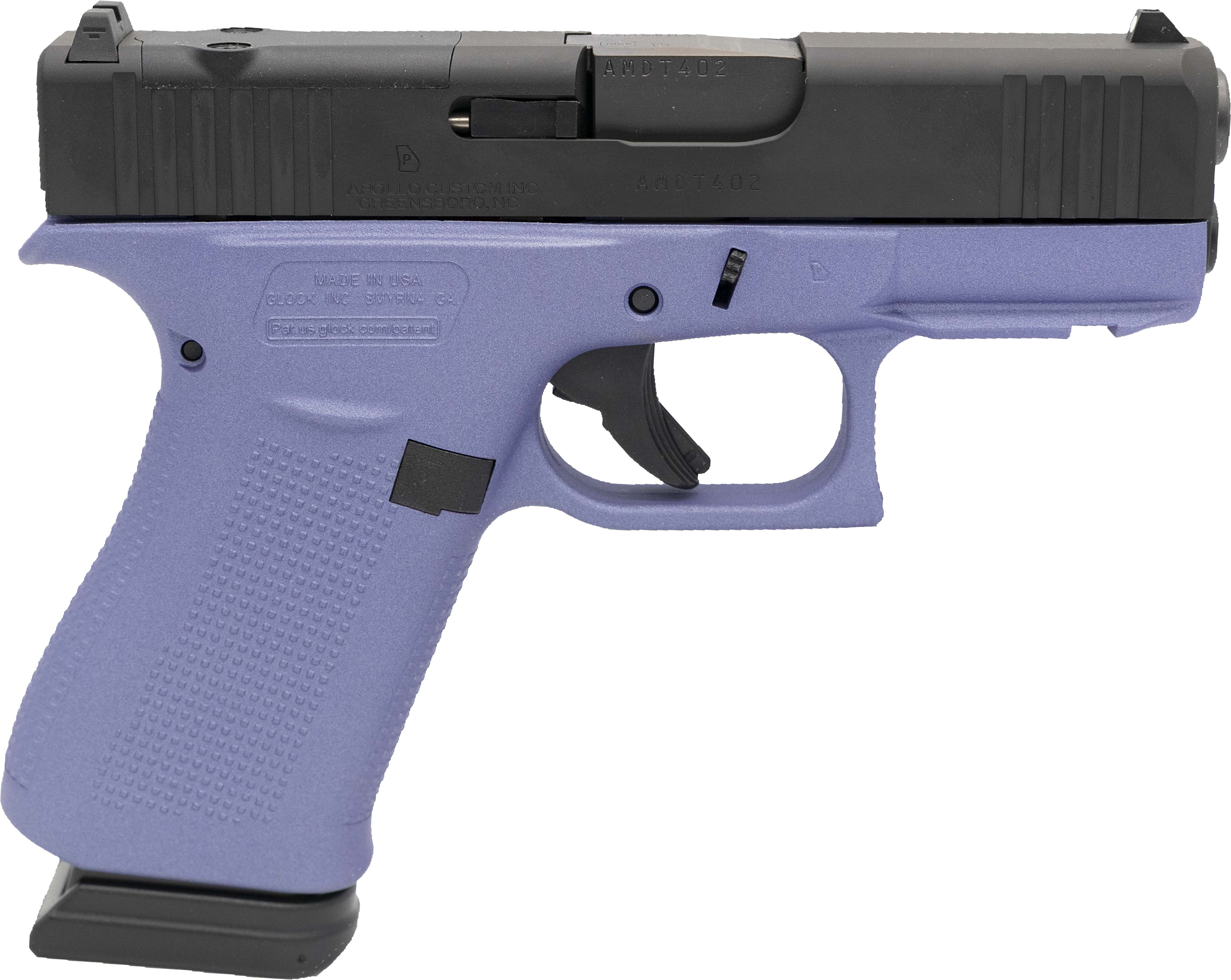 GLK 43XMOS 9MM 15RD ORCHID BLK