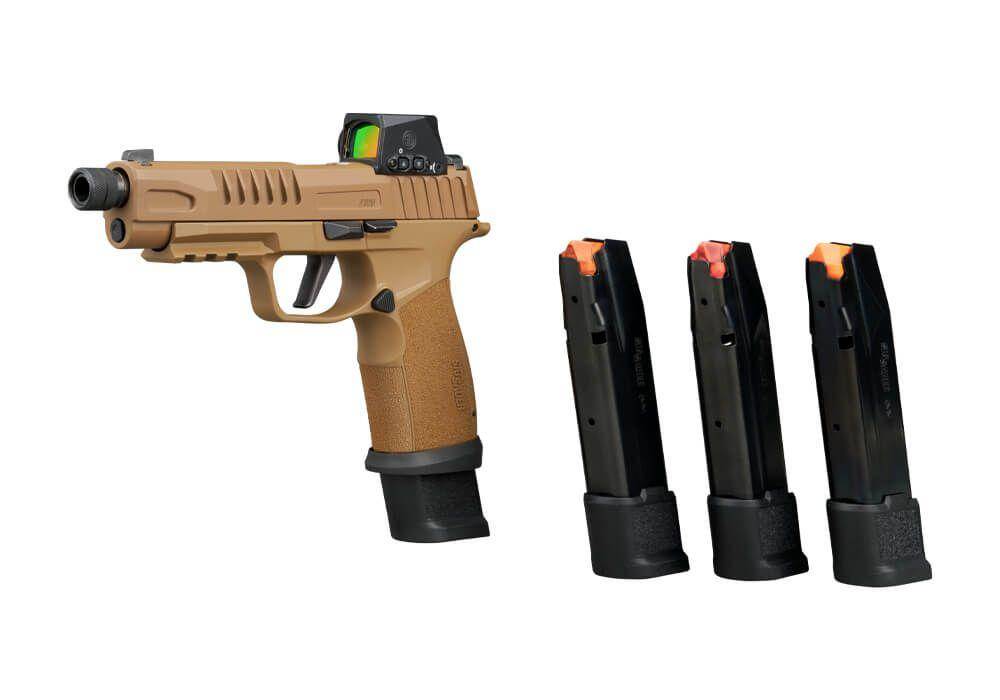 Sig Sauer P365 TacOps Handgun 9mm Luger 21rd Magazines (4) 5.1" Threaded Barrel Romeo-X - Image 3