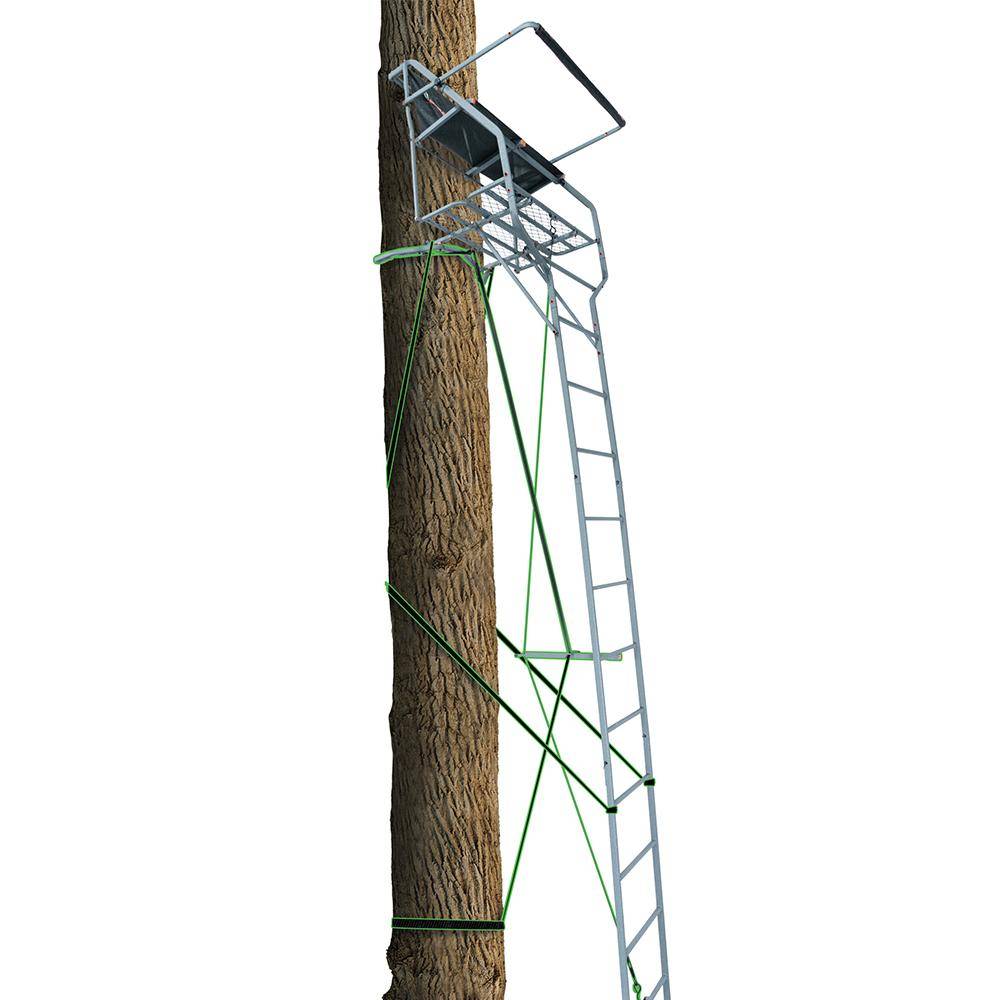 Ol'Man Marksman 2-Person Jaw & Truss Ladder Stand 18 ft