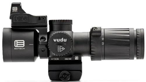 EOTech Vudu Rifle Scope Package 4-12x36 36mm FFP MD5 Black with EFLX and Ring Mount - Image 9