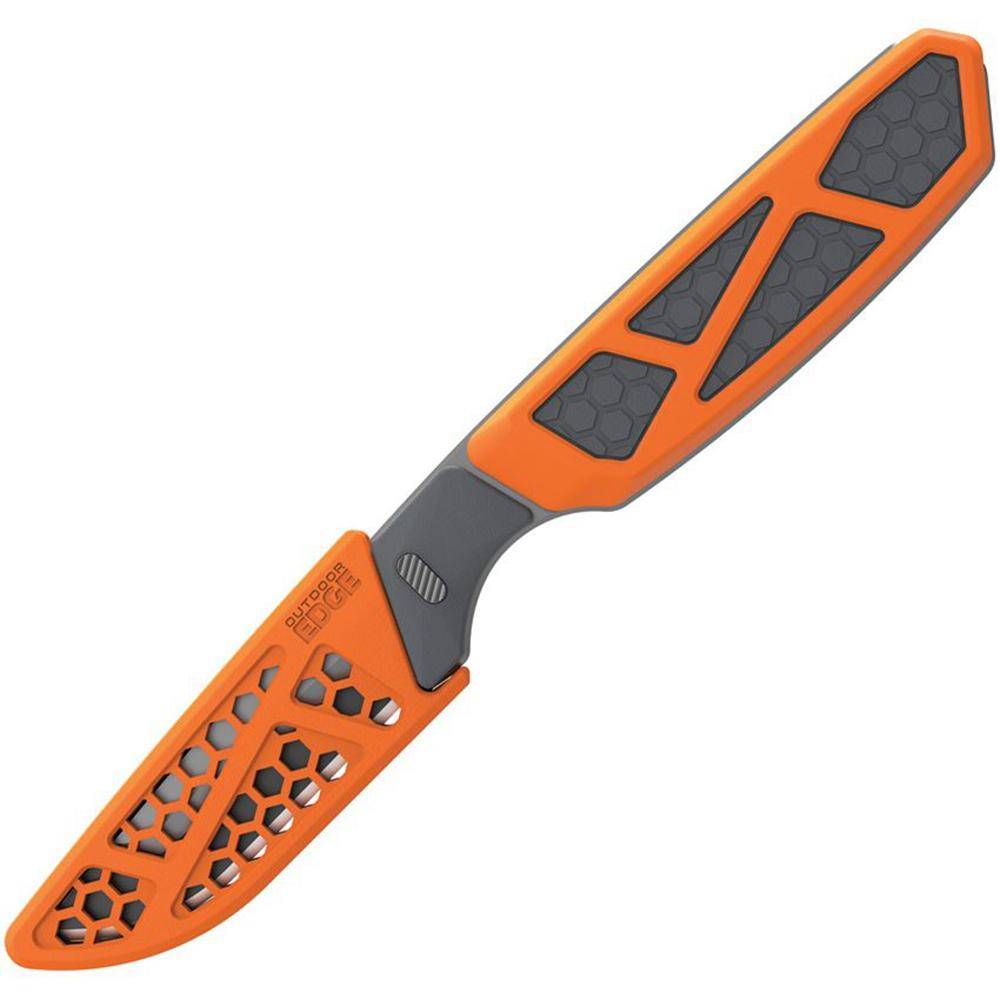 Outdoor Edge 2.5'' Razor Apx Knife 5 Removable Drop Point Blades Storage Scales - Image 4