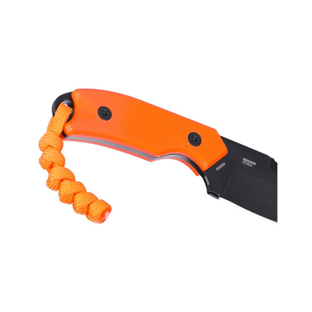 CRKT Razel Compact Fixed Knife 2-3/10 Chisel Blade Orange - Image 4