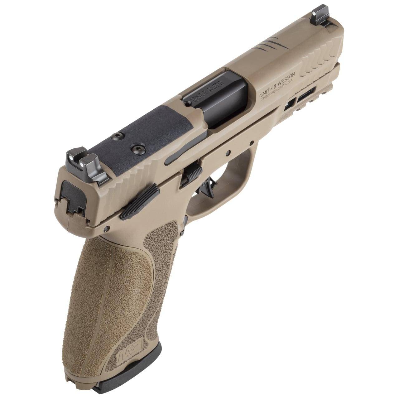 S&W M&P10 2.0 Or Thumb Safety Limited Edition Backpacker Handgun 10mm Auto 15rd Magazines(2) 4" Barrel FDE - Image 3