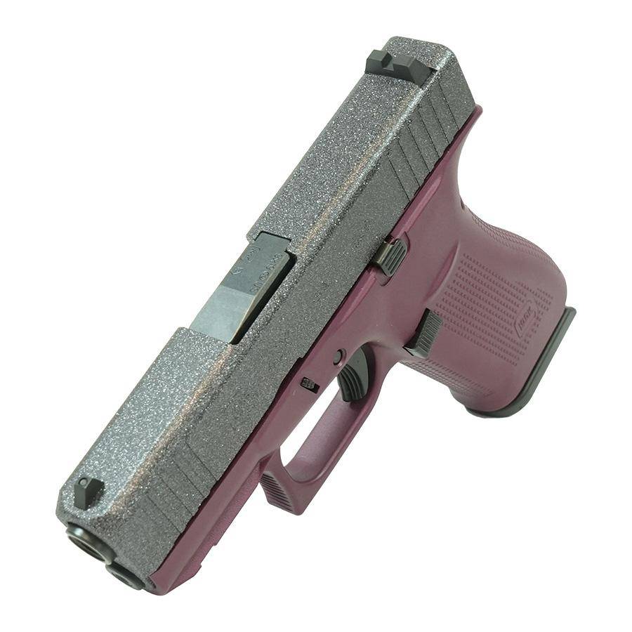 Glock 43X Glitter Slide/Black Cherry Frame Handgun 9mm Luger 10rd Magazines(2) 3.4" Barrel Accessory Rail USA Made - Image 4