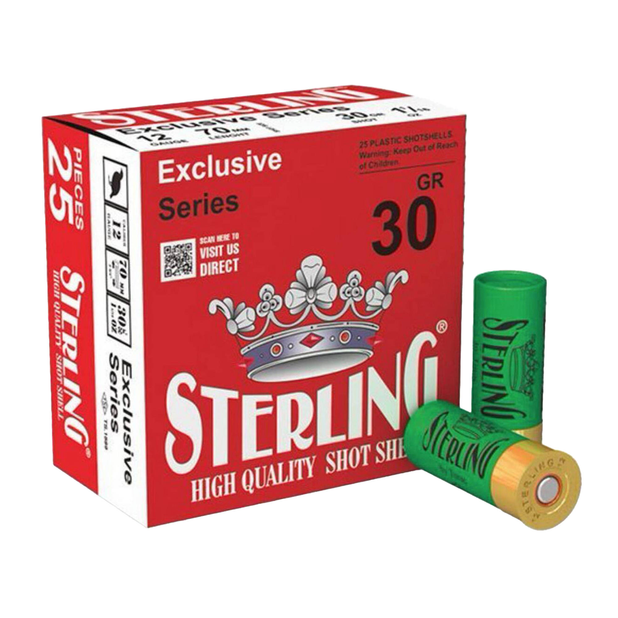 STERLING EXCLSV 12GA 2.75" #8 25/250