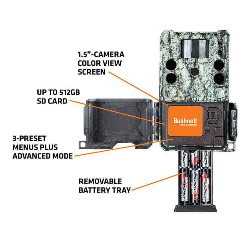 Bushnell Core S-4K Trail Camera Tree Bark Camo No Glow 30MP - Image 2