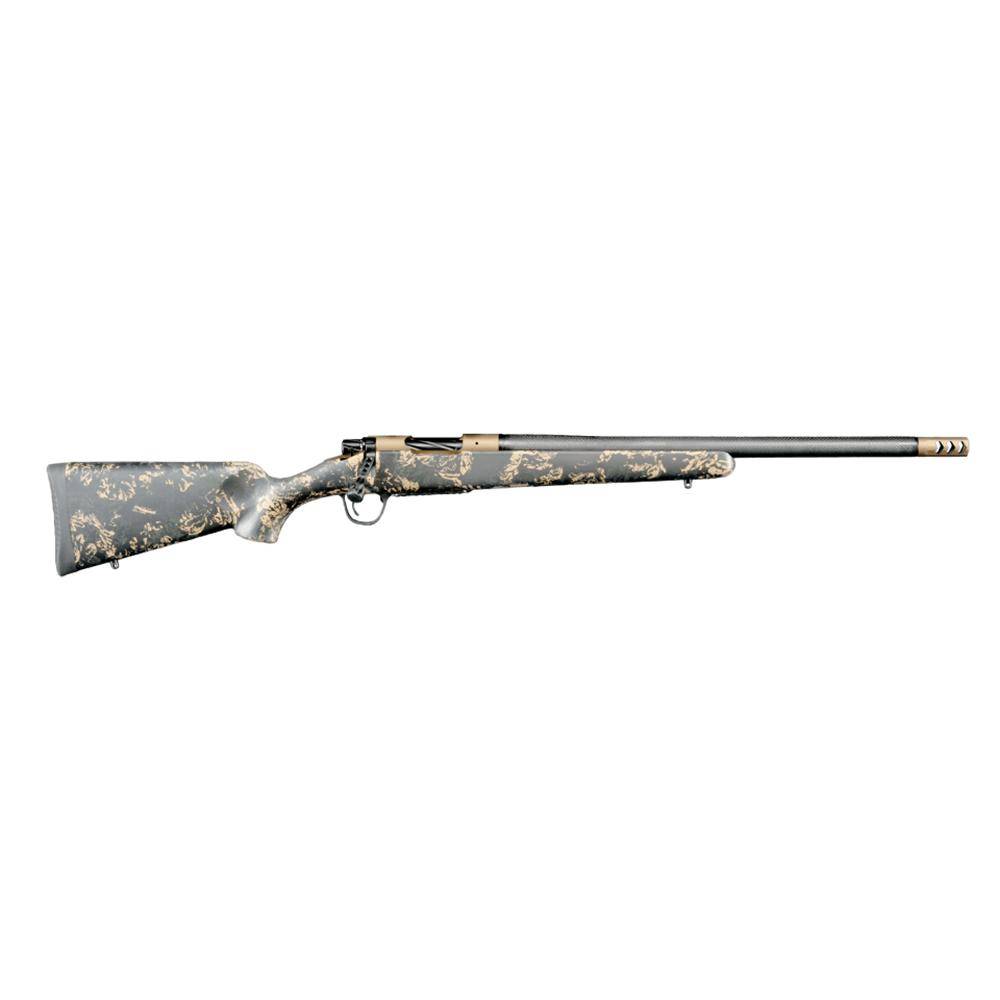 Christensen Arms Ridgeline FFT Rifle 7mm Backcountry 4rd Magazine 16.25" 5/8x24 Threaded Barrel Burnt Bronze Brown with Green and Tan