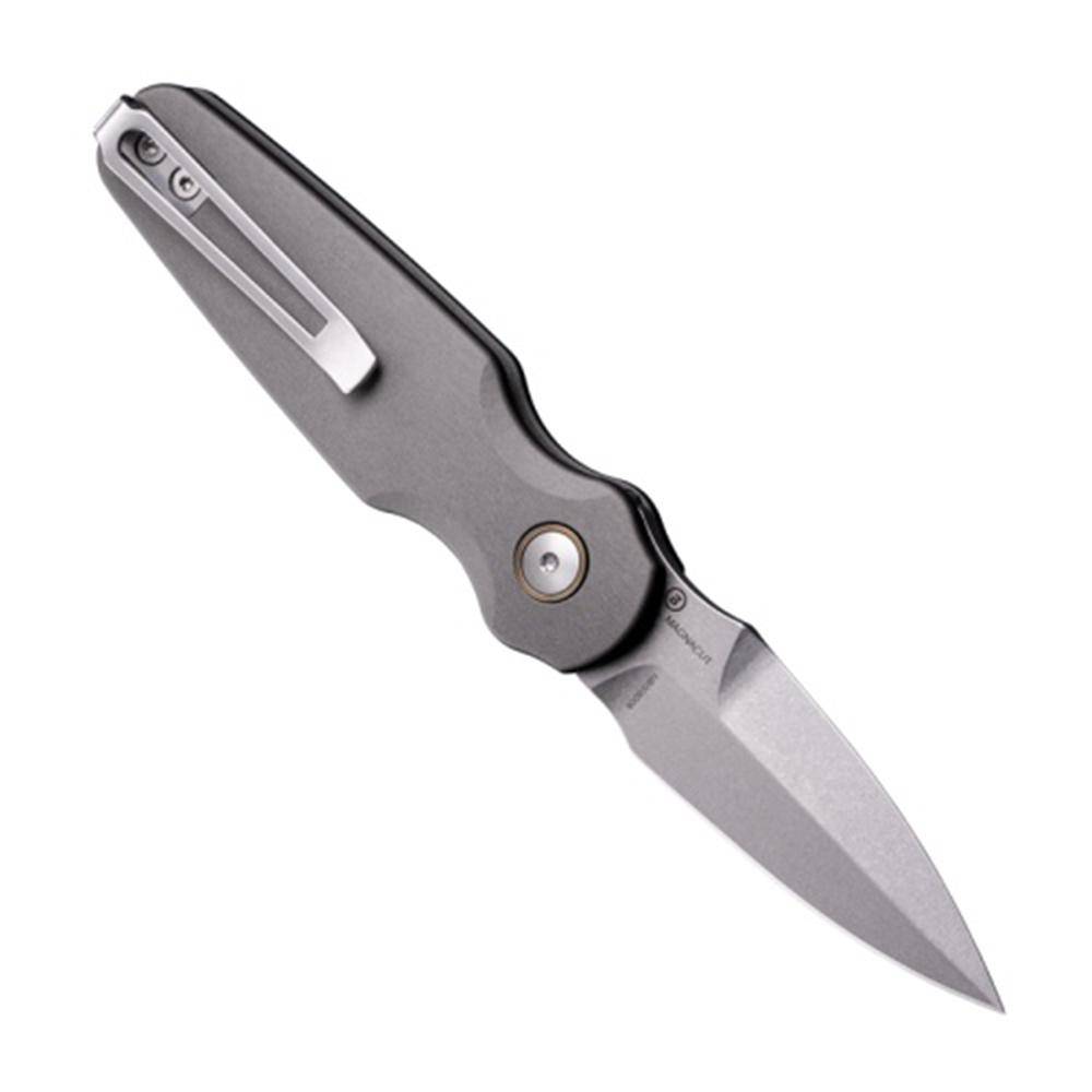 Hogue Ballista II Automatic Folder Knife 2-3/5 Spear Point Blade Grey with Cocobolo Inserts - Image 2