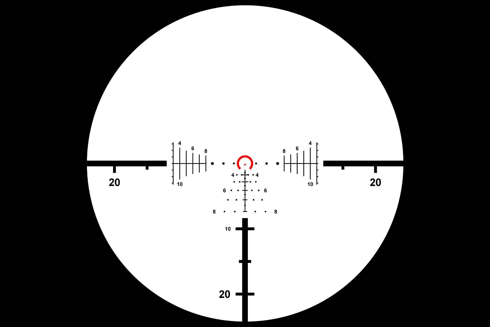 Primary Arms Compact PLxC 1.5-12X36mm FFP RDB Rifle Scope - Illuminated ACSS Raptor Yard 5.56 / .308 Reticle - Gen II - Image 12