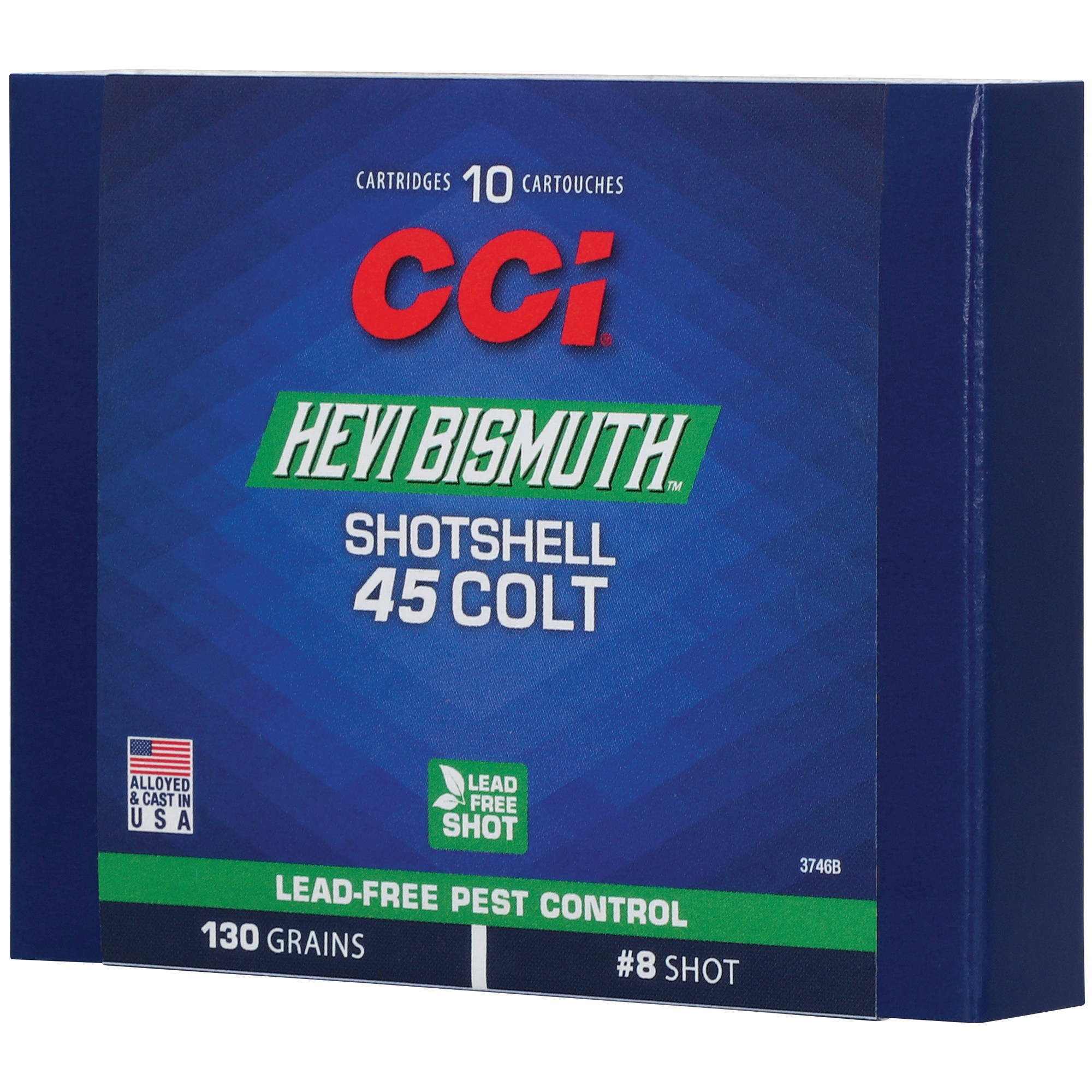 CCI Hevi Bismuth Centerfire Shotshell 45 Colt 130gr #8 1050 fps 10/ct - Image 2