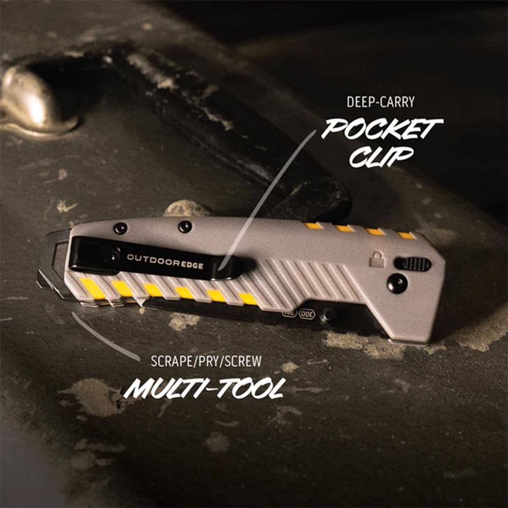 Outdoor Edge Razor XD2 Replaceable Blade 3" Utility Blade Grey - Image 3
