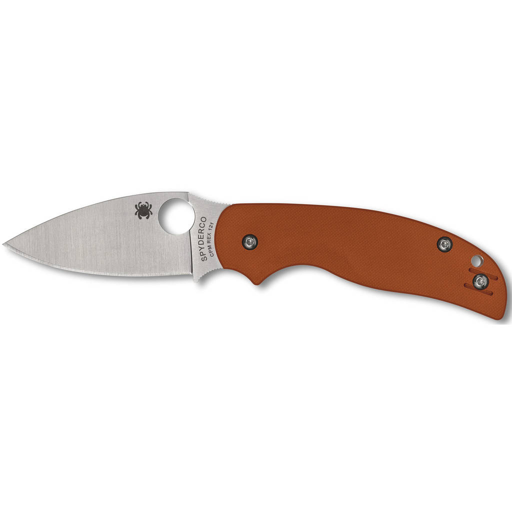 SPYDERCO SAGE 5 BRNT G-10 3" ORG