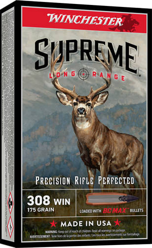 Winchester Supreme Long Range Rifle Ammunition .308 Win 175gr PT 2780 fps 20/ct - Image 3