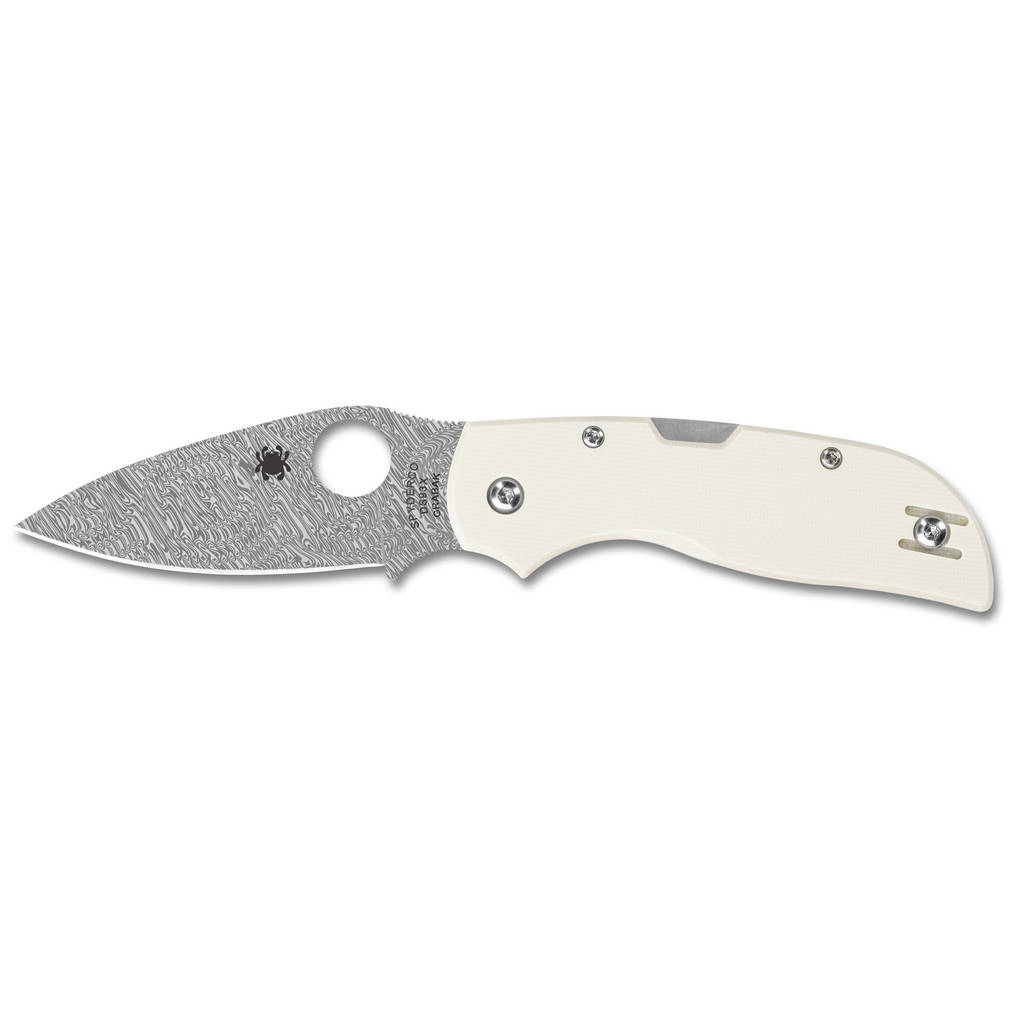SPYDERCO CHAPARRAL 2.8" DAMASCUS WHT