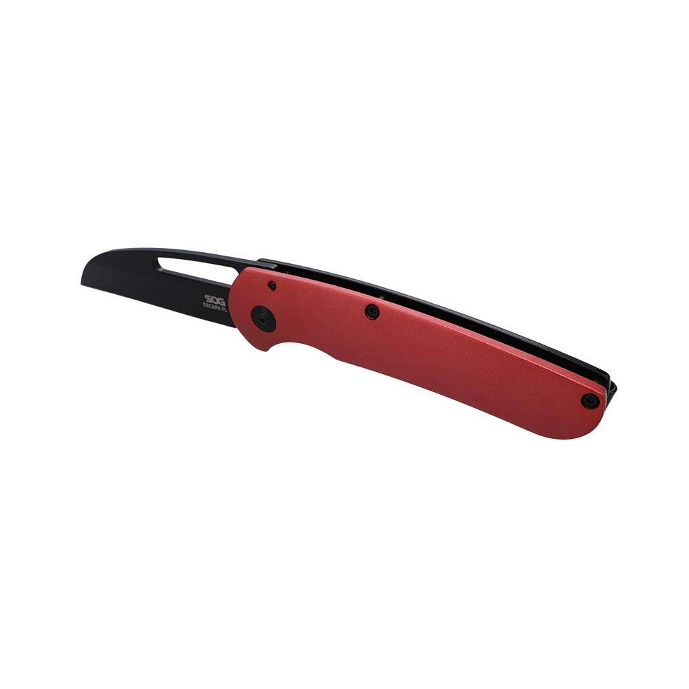 SOG Knives Escape FL Folding Knife 3" Sheepsfoot Blade Red Black - Image 7