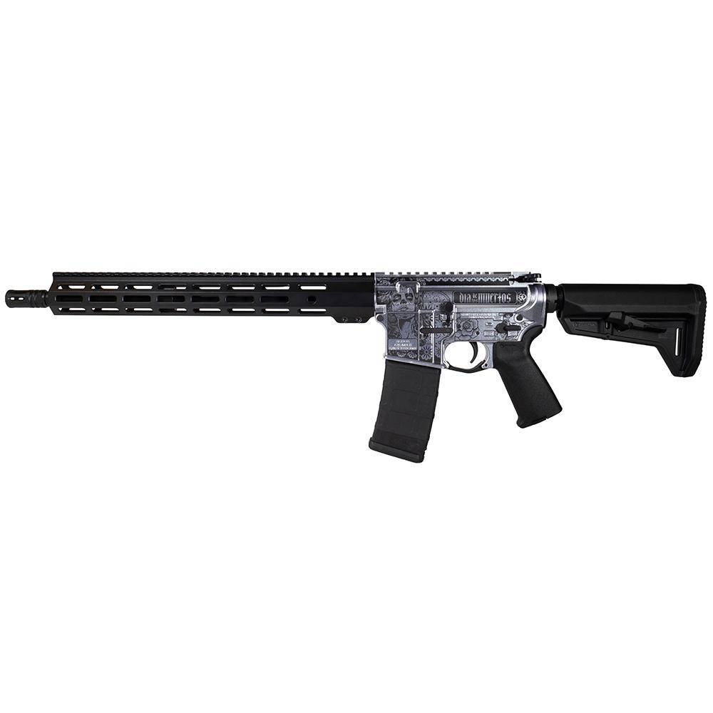 Shark Coast Tactical "Day of the Dead" Rifle 5.56mm 10rd Magazine 16" Barrel 15" M-LOK Handguard California Compliant - Image 2