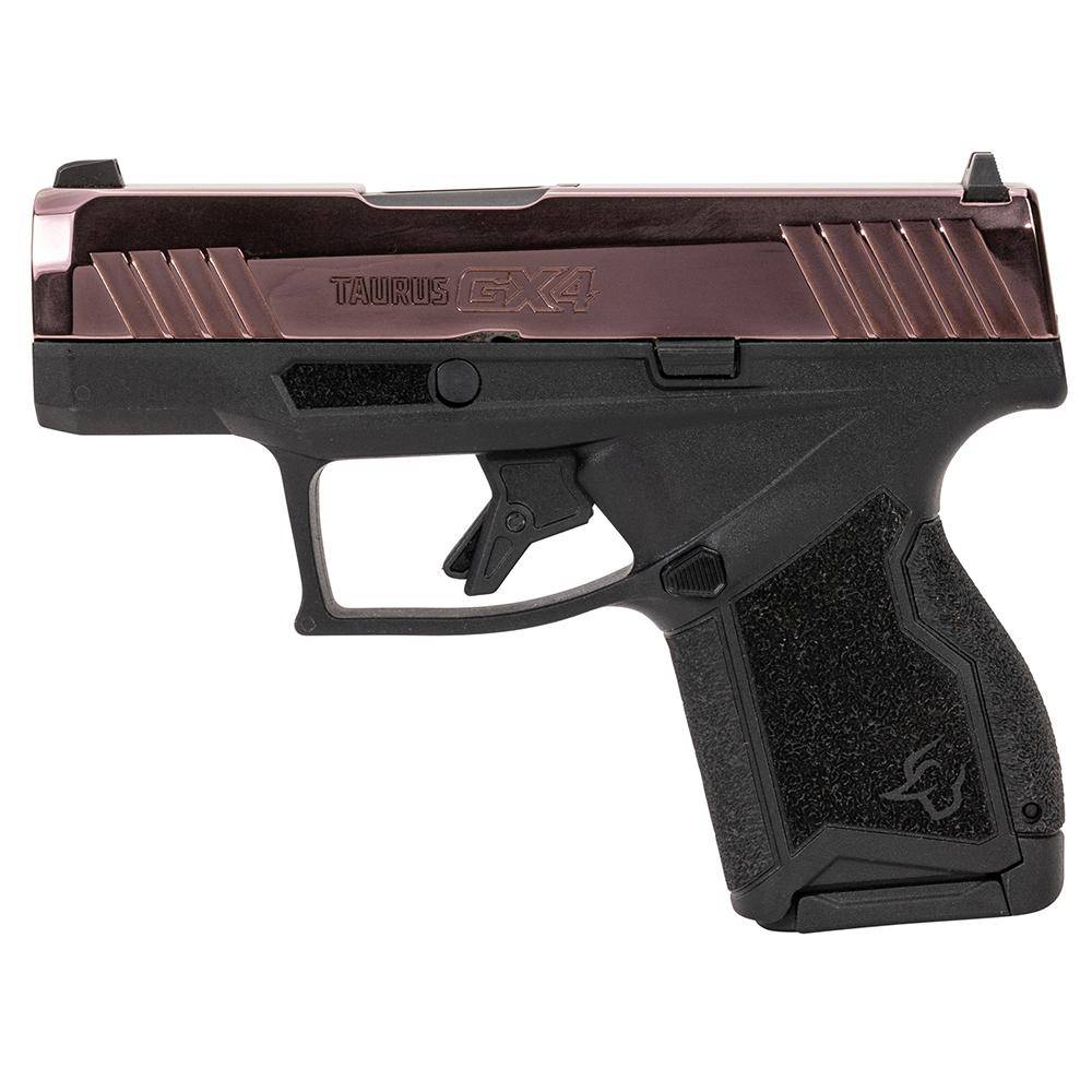 Taurus GX4 Handgun 9mm Luger 11rd (1) & 13rd (1) Magazines 3" Barrel Rose Gold Slide and Black - Image 2