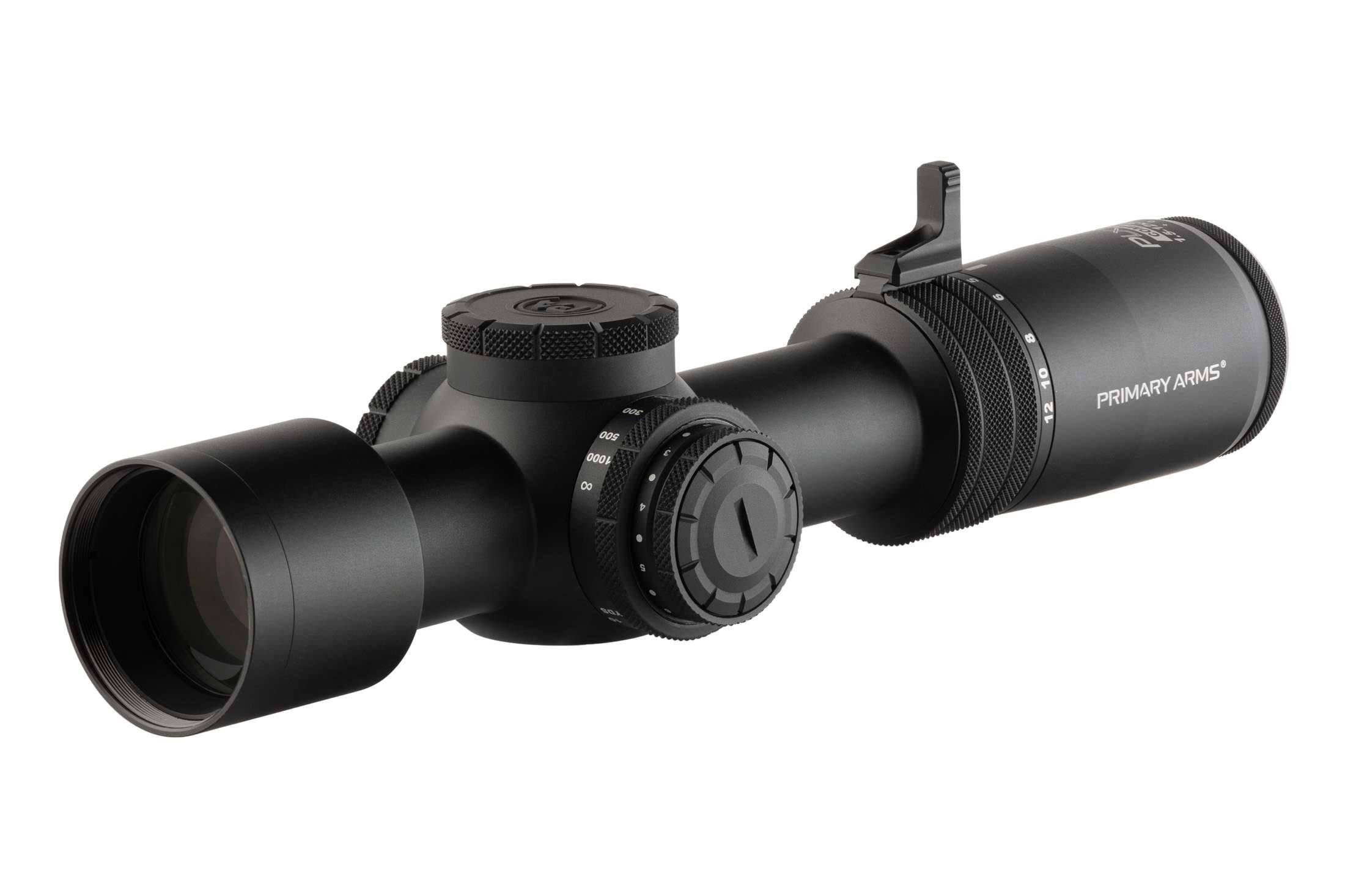 Primary Arms Compact PLxC 1.5-12X36mm FFP RDB Rifle Scope - Illuminated ACSS Raptor Yard 5.56 / .308 Reticle - Gen II - Image 4
