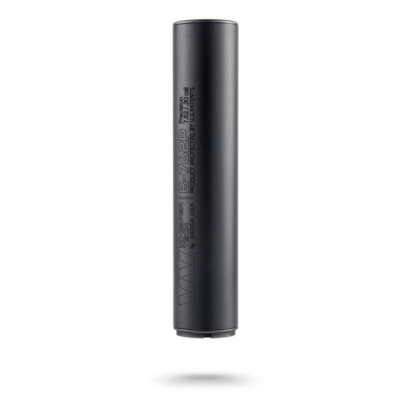 WhisperTech B-762P Semi Auto Direct Thread Suppressor 7.62 Aluminum & Stainless Steel 5/8x24 Thread