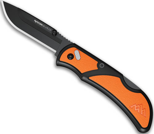 Outdoor Edge RazorEDC Lite Replaceable Blade Folding Knife 2-1/2" Drop Point Blade Orange - Image 5