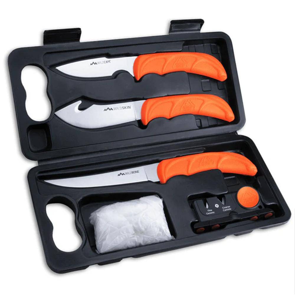 Outdoor Edge Wildlite 6-Piece Hunting Knife Kit with Case