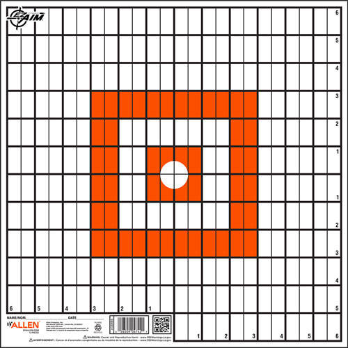 ALLEN EZ AIM PAPER GRID TARGET