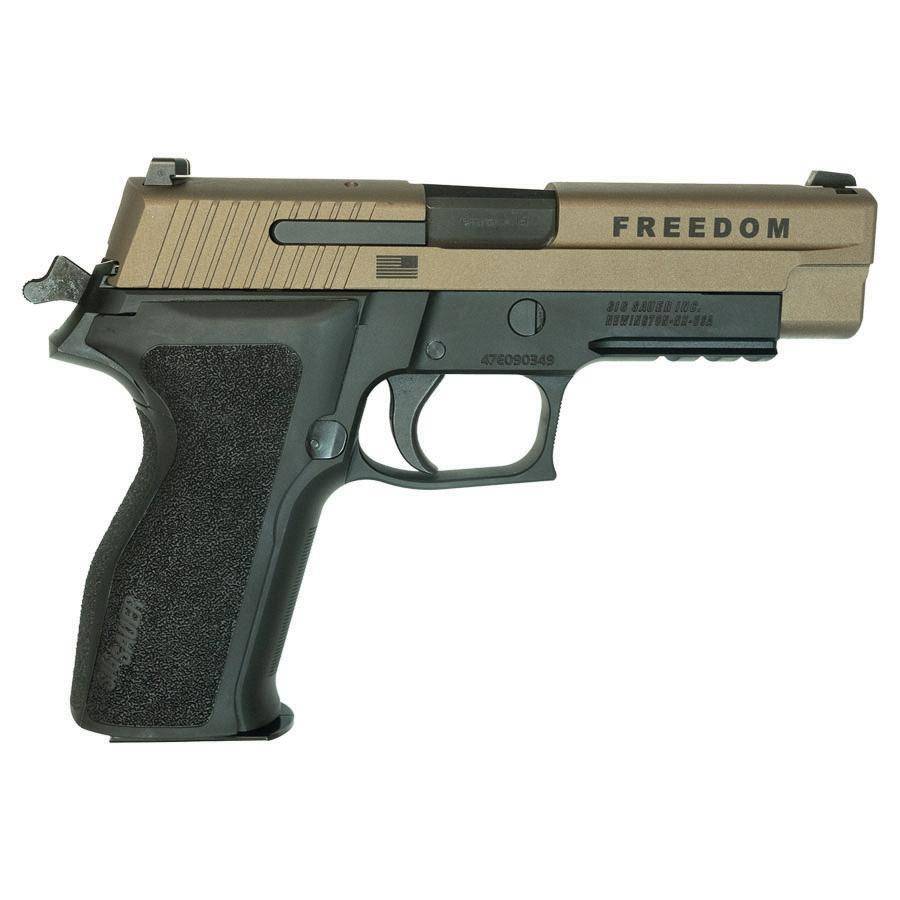 Sig Sauer Limited Edition Freedom P226 Handgun 9mm Luger 15rd Magazines 4.4" Barrel Bronze Engraved Slide Benefits NRA-ILA