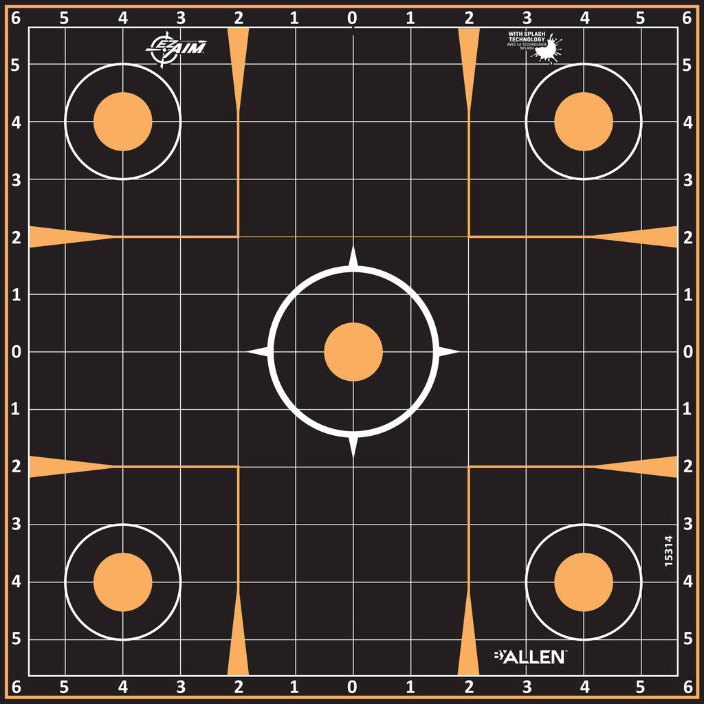 ALLEN EZ AIM 12"X12" SIGHT-IN 5PK