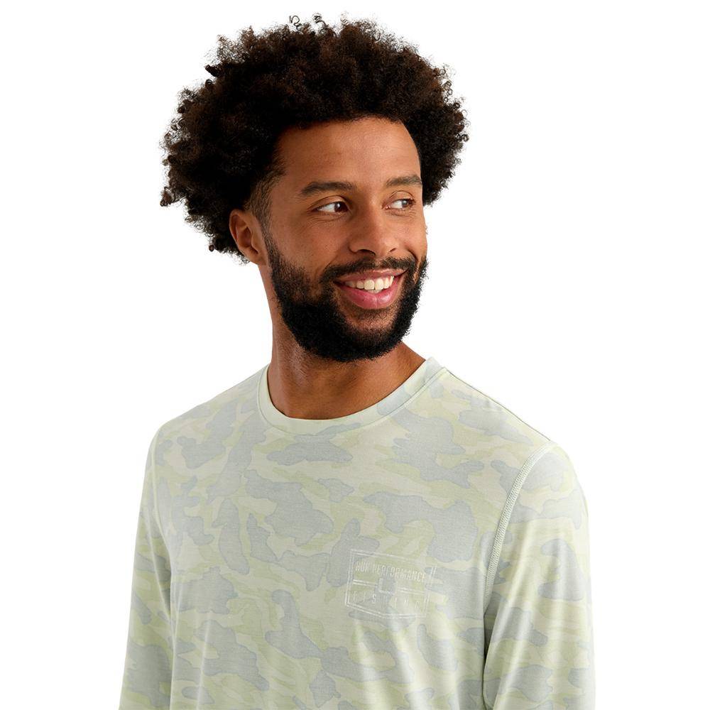 Huk Drift Performance Long Sleeve Shirt Pale Algae S - Image 6