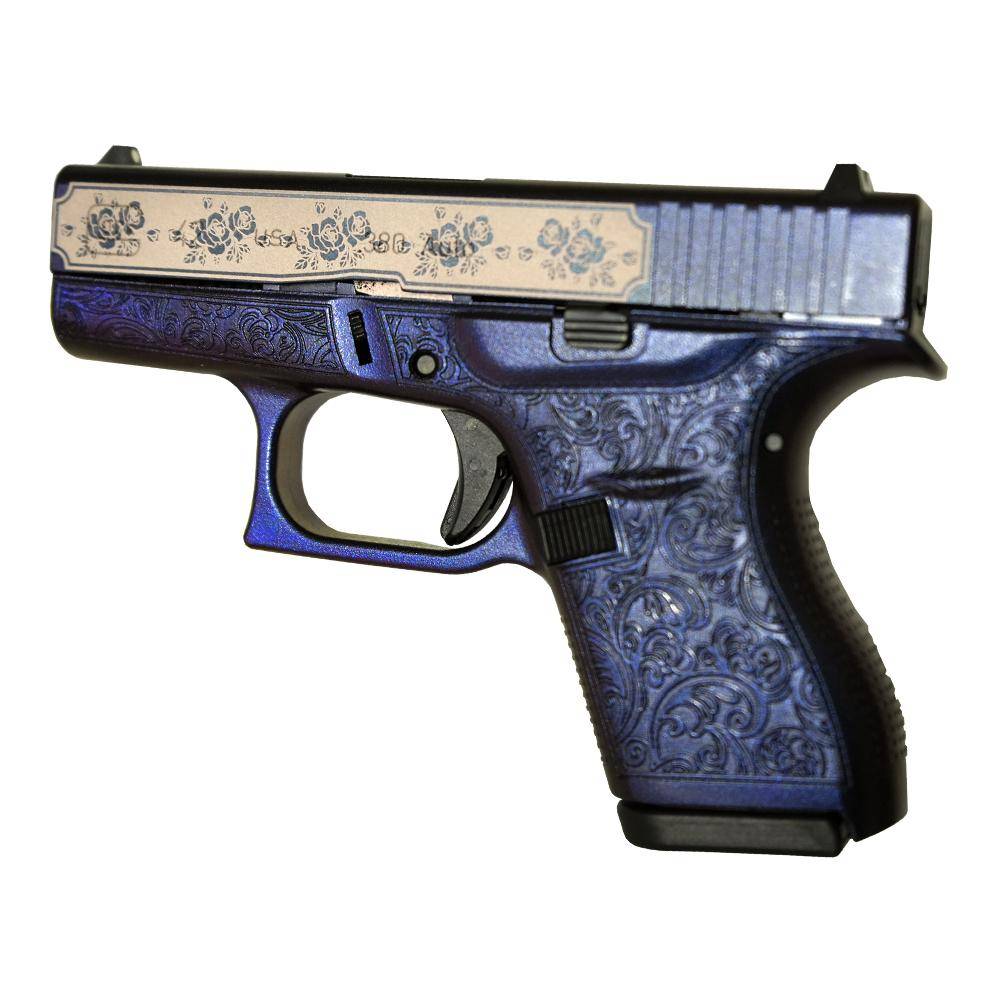Glock 42 "Glock & Roses Mongoose Purple" Handgun .380 ACP 6rd Magazines (2) 3.2" Barrel USA - Image 4