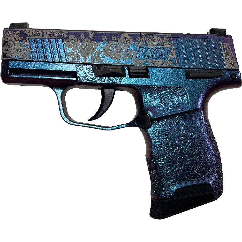 Sig Sauer "Guns & Roses Mongoose Purple" P365 Optic Ready Handgun 9mm Luger 10rd Magazines(2) 3.1" Barrel X-RAY 3 Sights Manual Safety - Image 4