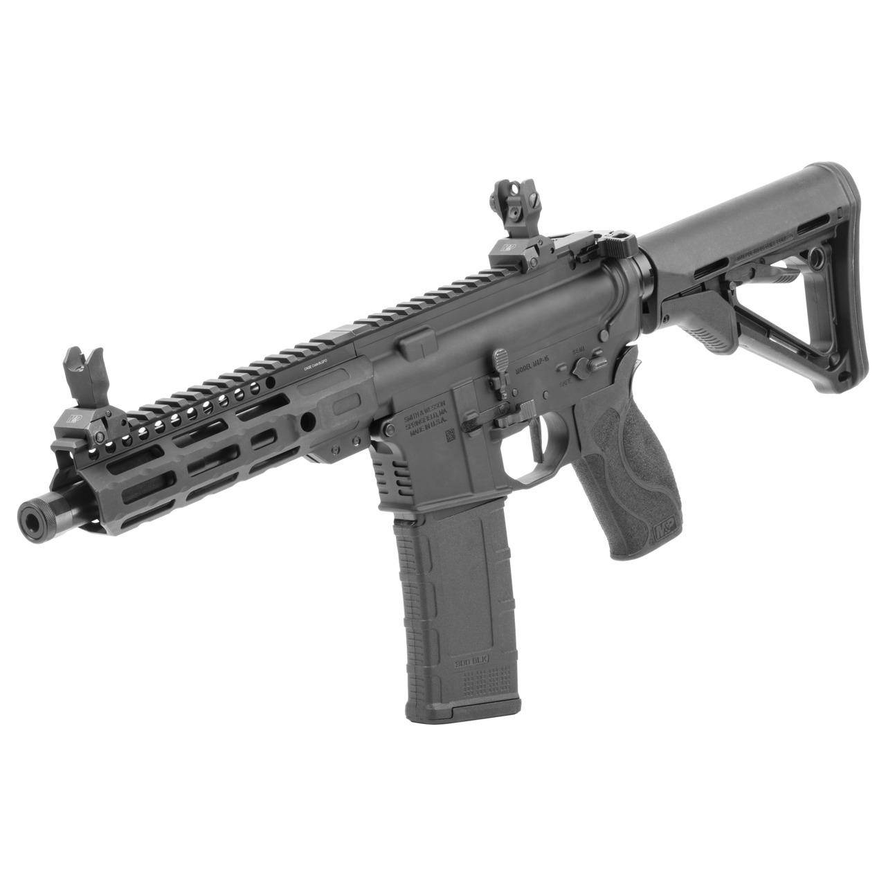 S&W M&P15 AXE SBR .300 Blackout 30rd Magazine 8" Threaded Barrel M-LOK Handguard Black Flip Sights - Image 3
