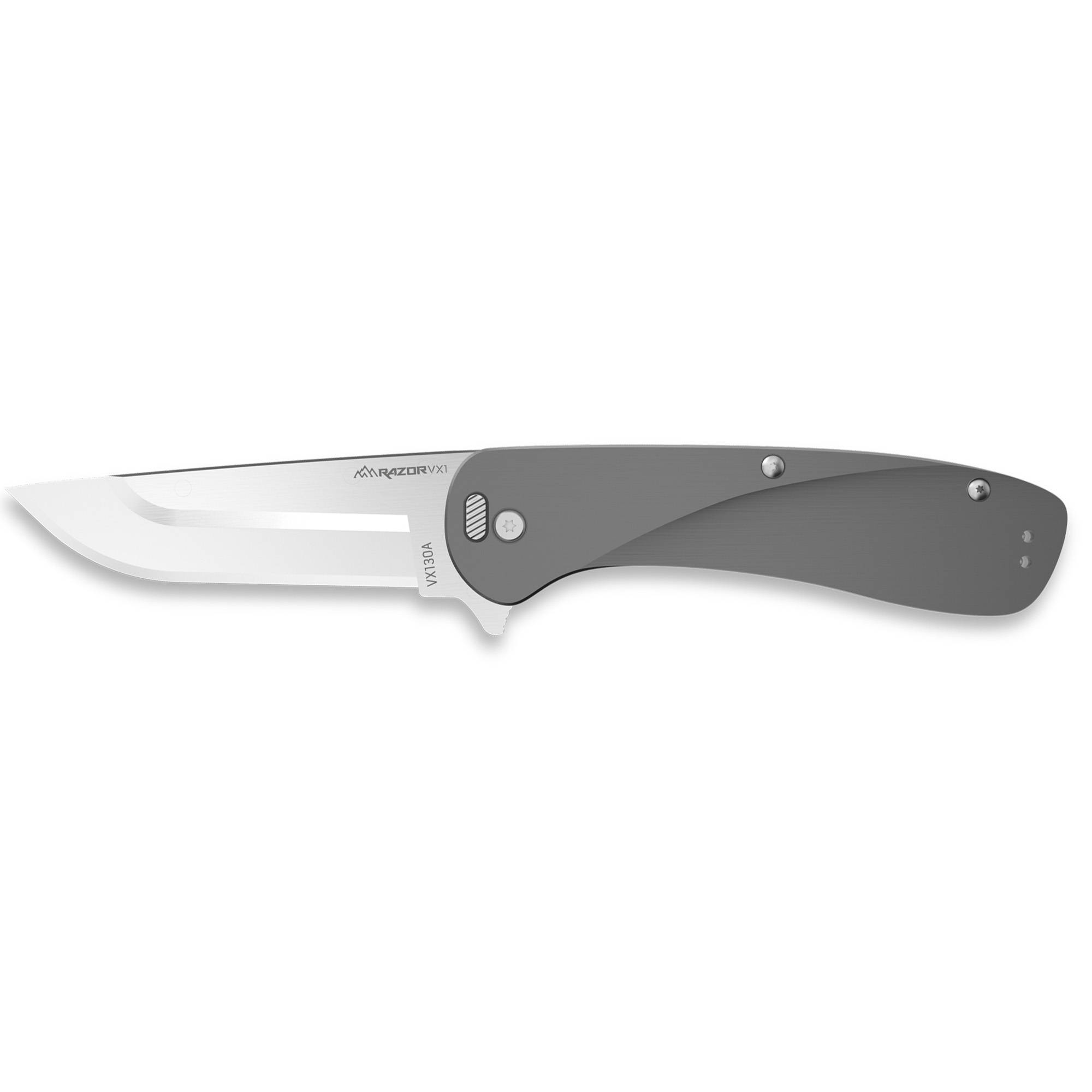 Outdoor Edge Razor VX1 Folding Knife 3" Drop Point Blade Grey - Image 5